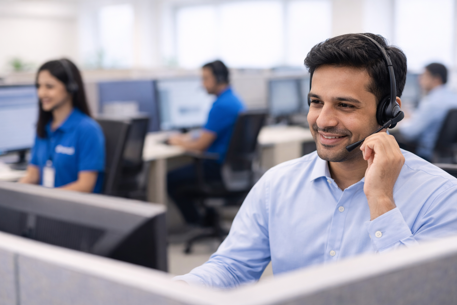 Professionals in call center and collections environment