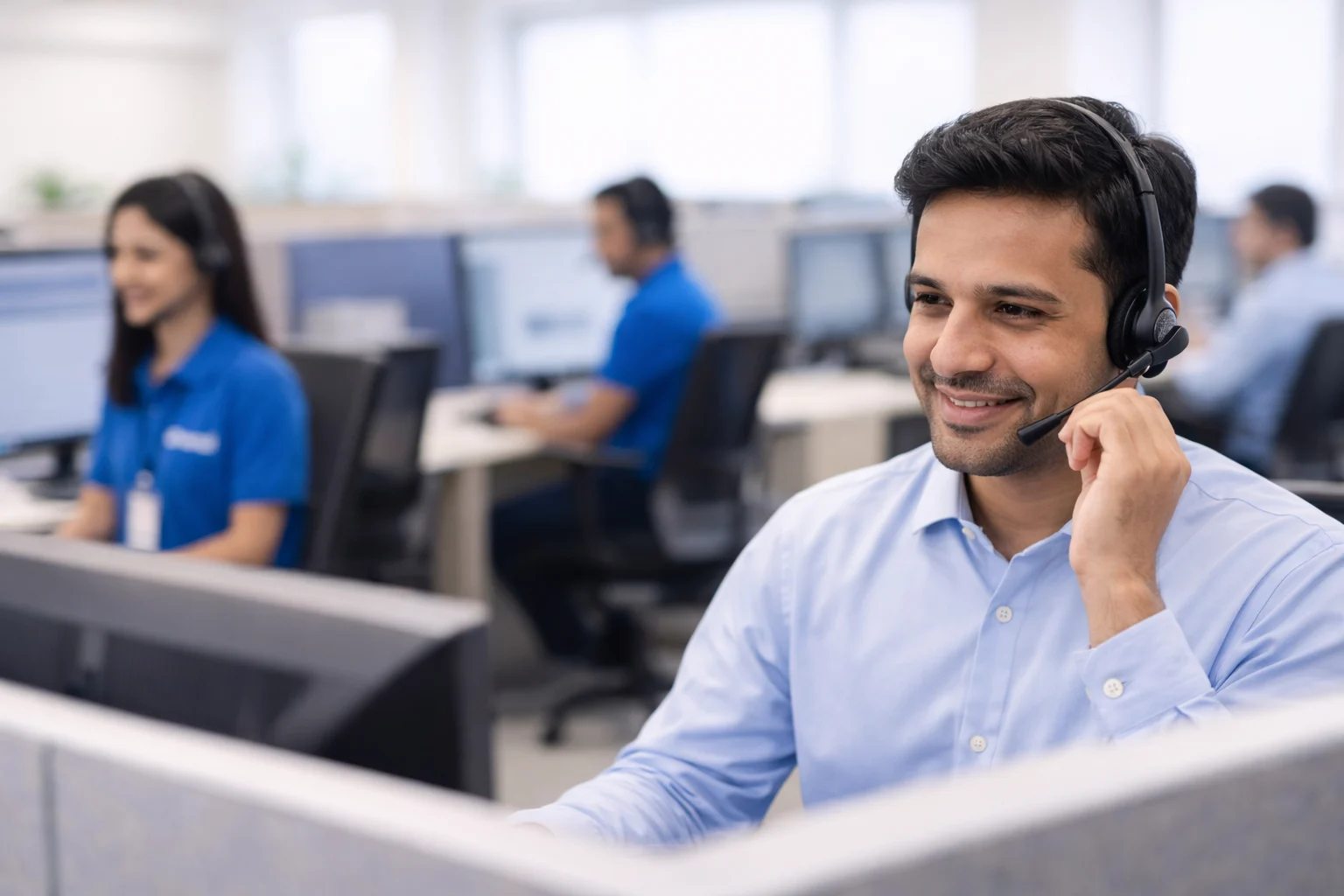 Professionals in call center and collections environment
