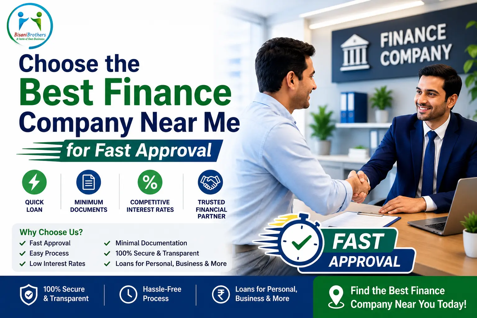 Choose the Best Finance Company Near Me for Fast Approval