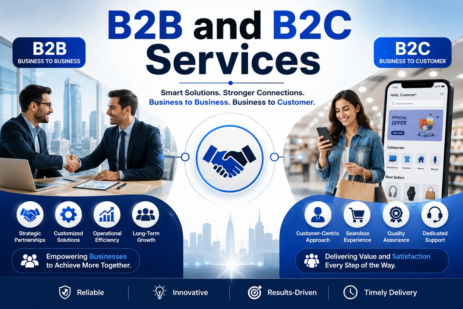 B2B and B2C Services to Improve Marketing and Sales
